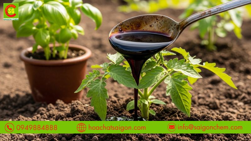 Mật rỉ đường gi&uacute;p c&acirc;y hấp thụ dinh dưỡng tự nhi&ecirc;n